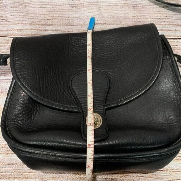 Vintage Black Leather Purse Crossbody - Picture 12 of 13